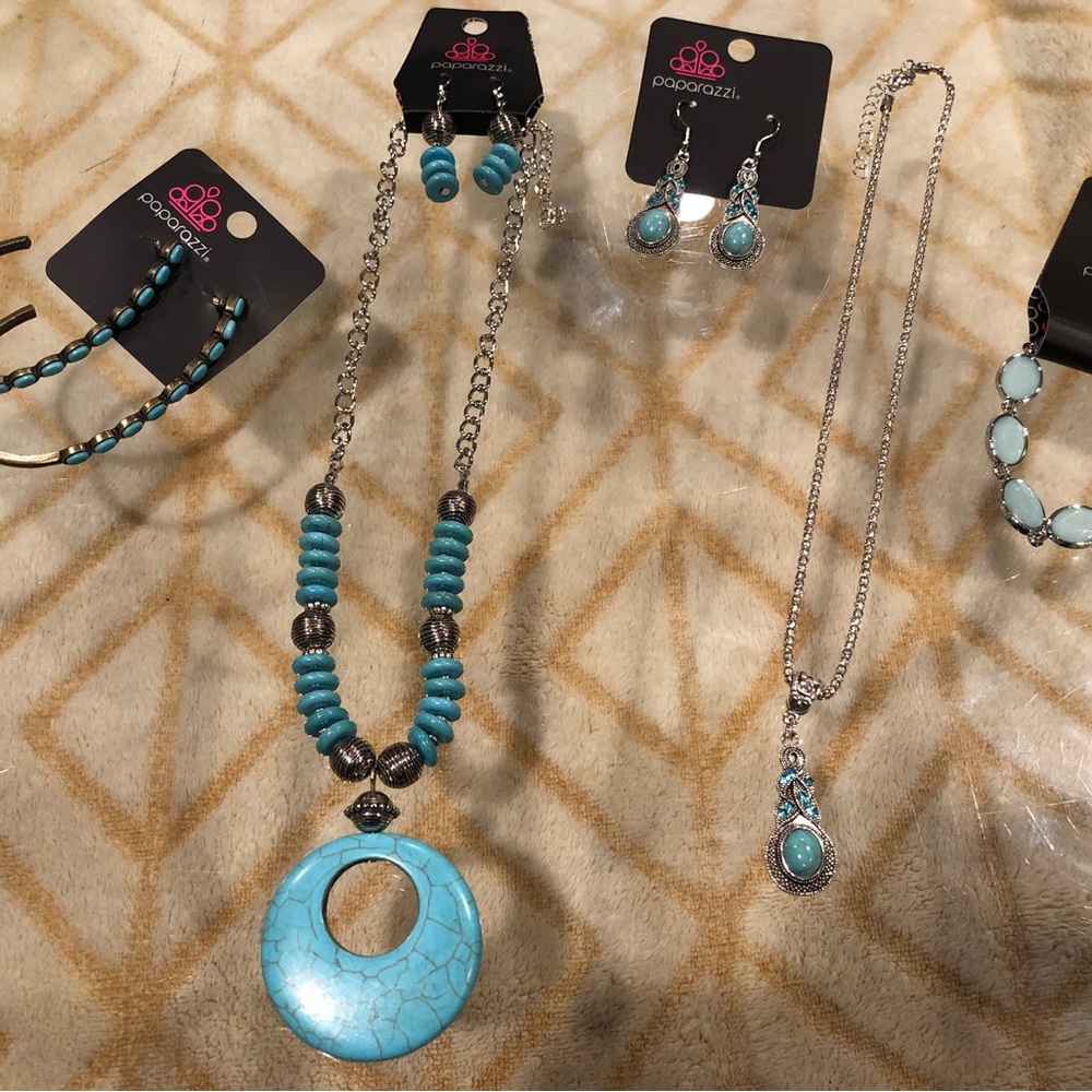 Paparazzi 5pc Turquoise Jewelry Set - Oasis Goddess & Artisan Soul NWT